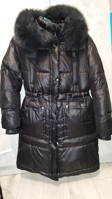 женские зимние куртки на синтепоне: Пуховик, По колено, Приталенная модель, M (EU 38), L (EU 40)