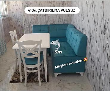 ev stulları: Künc divan və Masa dəsti — 1