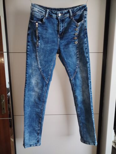 pantalone za starije zene: Jeans, High rise, Other model