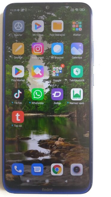 mingecevir telefonlar redmi not 8: Xiaomi Redmi Note 8, 64 ГБ, цвет - Синий, 
 Сенсорный, Отпечаток пальца, Две SIM карты