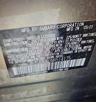 forester 2022: Subaru Forester: 2021 г., 2.5 л, Вариатор, Бензин, Кроссовер — 5