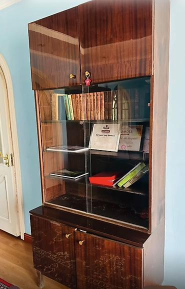 office table: Секционная стенка - Материал: шпон под тёмное дерево (лакированная — 2