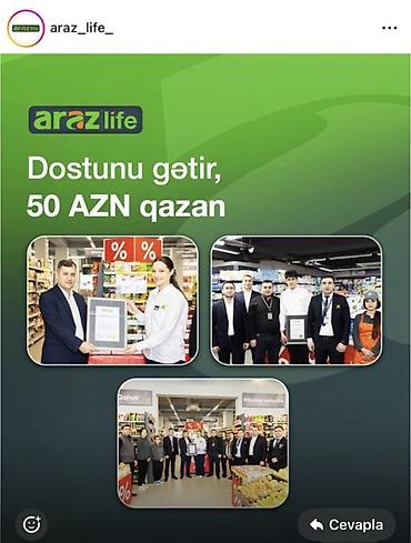 Промоутеры: Araz Life – “Dostunu gətir, 50 AZN qazan” kampaniyası - Araz Life — 1