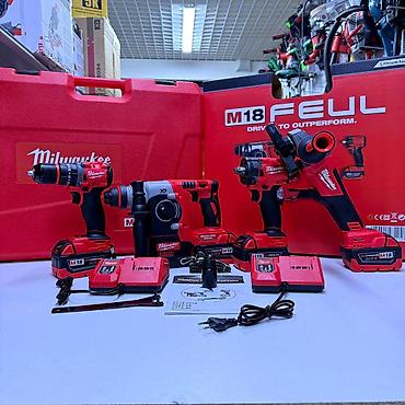 Электр шаймандары: Набор аккумуляторного инструмента Milwaukee M18 FUEL в чемодане — 2