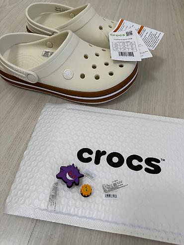 crocs 36: Сабо, 37.5, 37, 38, Crocs, Новый, цвет - Бежевый, Самовывоз — 5