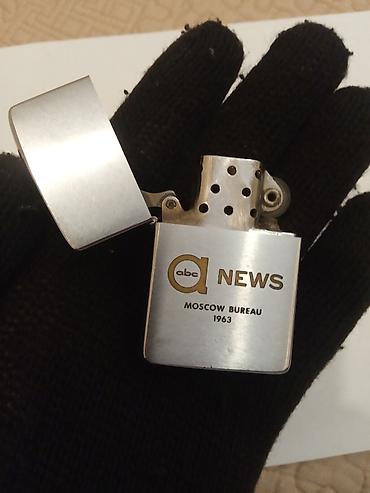 tar: ZIPPO vintaj alışqan ABC News “Moscow Bureau 1963” gravürü ilə — 3