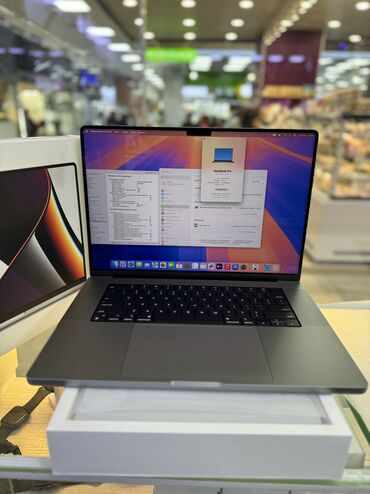 ноутбуктар: Ноутбук, Apple, 32 ГБ ОЗУ, Apple M1 Pro, 16 ", Новый, Для несложных задач, память SSD