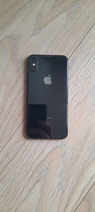 Apple iPhone: IPhone Xs Max, Б/у, 64 ГБ, Black Titanium, Защитное стекло, Чехол, 78 %