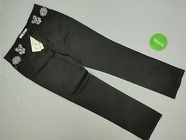 czarne cargo pull and bear: ABC, Spodnie materiałowe damskie, rozmiar M — 2
