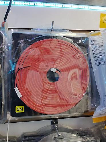 Светодиодная неоновая лента (EL/LED неон), красная, бухта 5 м. -