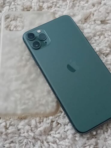 айфоны бу бишкек: IPhone 11 Pro Max, Колдонулган, 64 ГБ, Жашыл, Каптама, Коргоочу айнек, 86 %