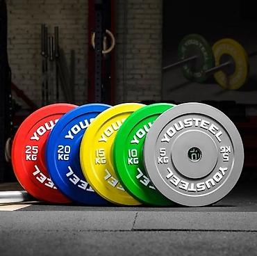 Спорт и отдых: Диски для штанги YOUSTEEL (олимпийский стандарт) 300 сом за кг - — 1