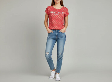 saint laurent t shirty: Sinsay, Футболка жіноча, розмір XS