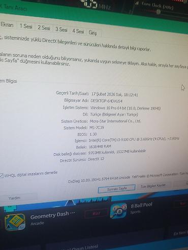 Masaüstü kompüterlər və iş stansiyaları: Gaming masaüstü kompüter seti I3 9CU NESIL 16RAM 500M2 SSD 1650 VEQA 4 — 10