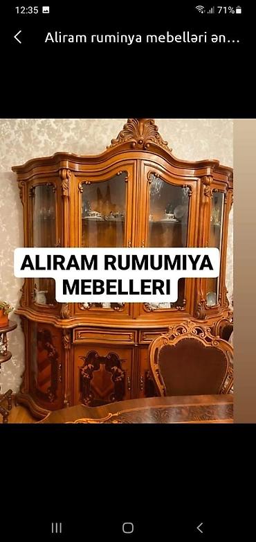 kohne mebellerin alışı: Rumıniya mebelləri və bəzək əşyaları alınır. Klassik üslubda — 1