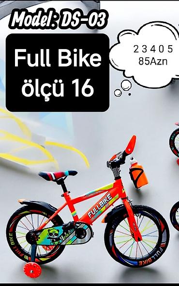 Uşaq velosipedləri: Yeni İki təkərli Uşaq velosipedi 12", sürətlərin sayı: 1, Ödənişli çatdırılma — 7