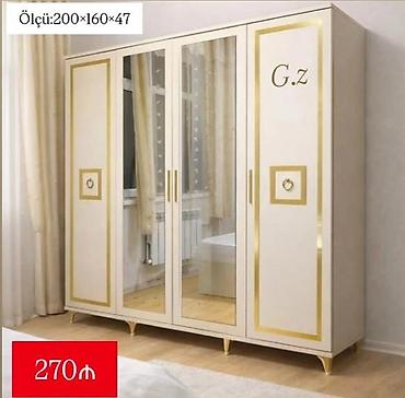 dolab parça: Yeni, 4 qapılı, Güzgülü, Açılan, Düz dolab — 1