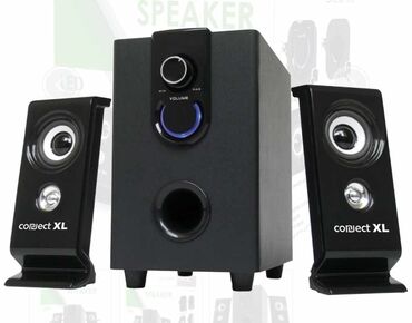 Zvučnici, slušalice i mikrofoni: Zvučnik, set, 2.1, AC 220V, crna boja Connect XL CXL-SP410 je