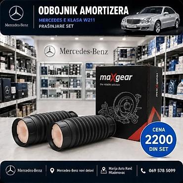 ODBOJNIK AMORTIZERA MERCEDES E KLASA W211 PRASINJARE SET | Komplet
