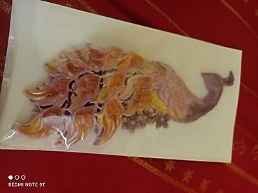 Новогодние фигуры: Набор декоративных фигур из гипса/полимерной массы, ручная роспись. - — 3