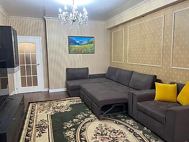 flat osh: 2 комнаты, Асанбай мкр Агентство недвижимости, Без животных, от 6 месяцев, С мебелью полностью — 3