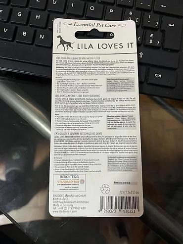 feisty pets: LILA LOVES IT – Dental Micro-Fleece prst za čišćenje zuba za pse i — 1