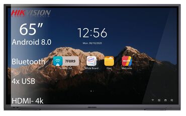 домашний проектор для фильмов: Интерактивная панель 65" HIKVISION DS-D5B65RB/EL Дисплей UHD 4K с