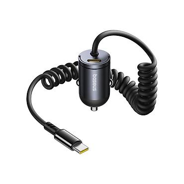 20: Baseus Tiny Star Mini Car Charger Type-C + Type-C 30W Black — 1
