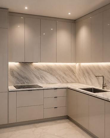 silver kitchen: Кухонный набор на заказ, МДФ крашеный, 14–30 дней, Бесплатная доставка, Дизайн, проект, Установка, сборка, Гарантия — 4