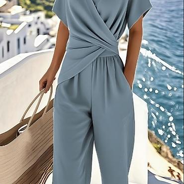 Kombinezoni: Ženski letnji kombinezon s preklopom - Kroj: gornji deo sa V-izrezom — 3