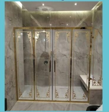 Duş kabinaları, arakəsmələr: Yeni Üstü açıq kabina, Künc üçün, Pulsuz çatdırılma — 5