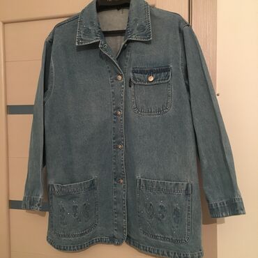 джинсовая желетка: Джинсовая куртка, XL (EU 42)