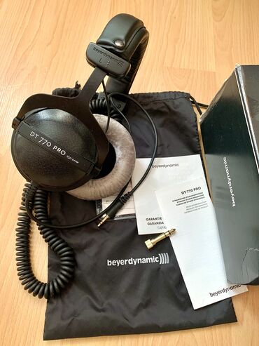 ses aparatı: Beyerdynamic DT-770 Pro qulaqcığı. Təcili satılır!Ev şəraitində