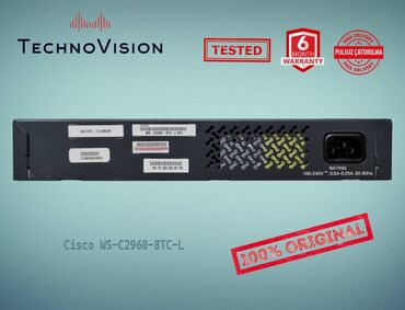 shiro modem: Cisco Catalyst WS 2960 8TC L ✔️Sertifikasiyadan keçmiş təcrübəli