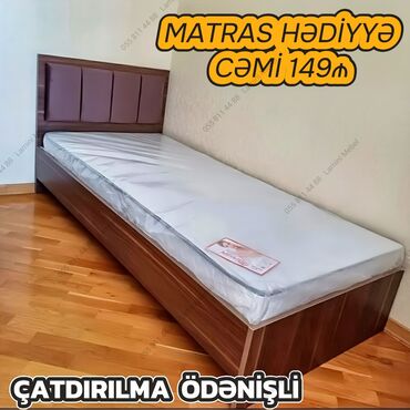 ikinci el mebel satışı instagram: Yeni, Təknəfərlik çarpayı, Bazasız, Matras ilə, Siyirməsiz, Azərbaycan