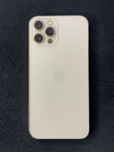 аккумулятор для айфона: IPhone 12 Pro, Колдонулган, 256 ГБ, Алтын, Коргоочу айнек, 83 %