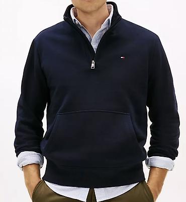 tech flecee: Толстовка Tommy Hilfiger с короткой молнией (quarter-zip) - Цвет — 1
