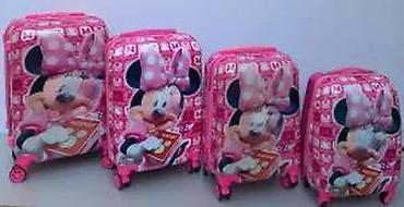 Rančevi, torbe i koferi: Dečiji koferi set – Minnie Mouse motiv - Set od 2 kofera u ružičastoj — 23