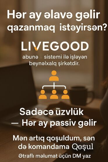 Boşqablar: LIVEGOOD abunə sistemi ilə işləyən beynəlxalq şirkətdir. Sadəcə üzvlük