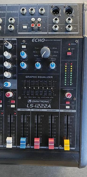 mikser za testo: MIKSETA OMNITRONIC LS-1222A POWERED LIVE MIXER | Slanje po dogovoru — 5