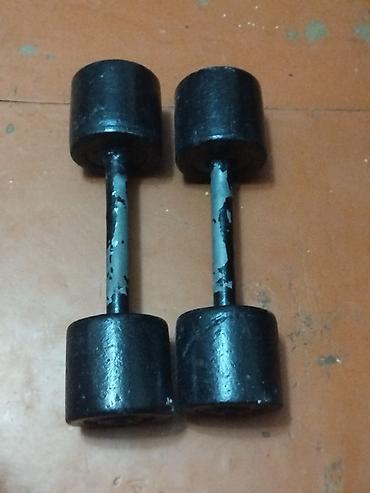 Metal dambbell dəsti. biri 2 kilo ikisi 4 kilo - Cüt dambbell