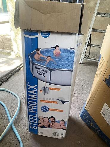 Бассейны: Каркас для бассейна Bestway Steel Pro MAX (Б/у) (ЧИТАЙТЕ — 1