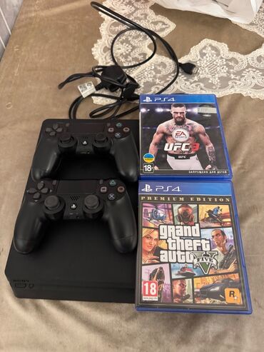 playstation 4 satış: Salam PS4 slim 500 gb. Ustada olmayib zavod plomblari