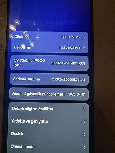 poco m6 pro ekran: Poco M6 Pro 4G, rəng - Qara, Barmaq izi — 6