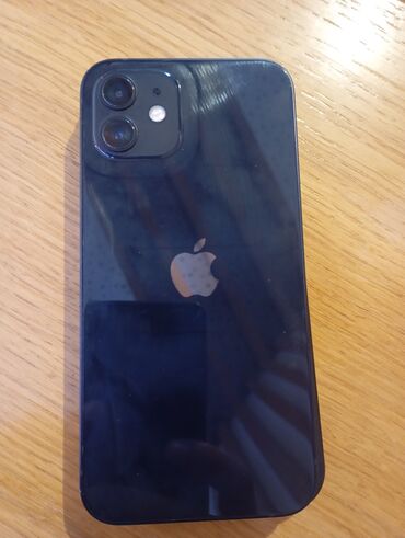 Apple iPhone: IPhone 12, 256 GB, Black Titanium, Barmaq izi, Face ID