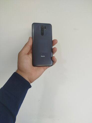 Xiaomi: Xiaomi Redmi 9, 64 GB, rəng - Boz, 
 Face ID, İki sim kartlı, Barmaq izi