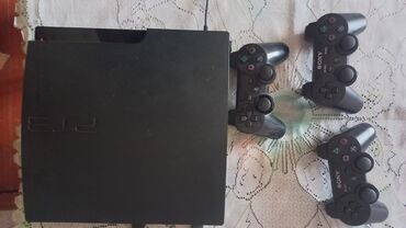 PS3 (Sony PlayStation 3): Ps3[3 pult]🟥 fifa 19.pes 2021.pes 2013.və.s başka bir çox oyunla🟥
