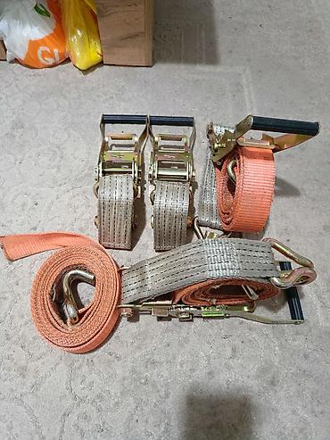Стяжные ремни с трещотками (ratchet straps) для крепления грузов at lalafo.kg Стяжные ремни с трещотками (ratchet straps) для крепления грузов