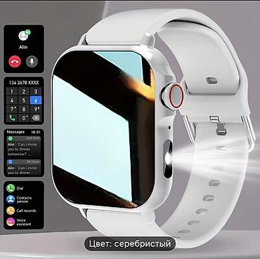 smart saat satilir: Ağıllı saat – çoxfunksiyalı model, gümüşü rəngdə. Ölçülər: - Korpus — 1
