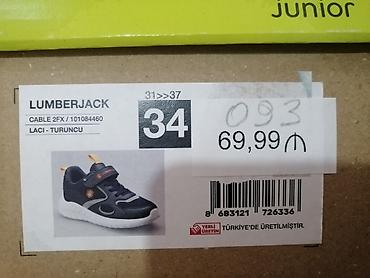 lumberjack: 34 razmer krossovka satilir.Alinani 1defe geyilib. Tezedir. Flo dan 70 — 3